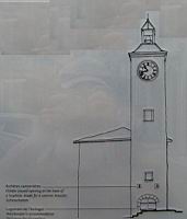 Trevoux, Tour de l'horloge ou de l'Arsenal, dessin